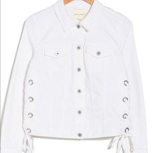 White denim jacket